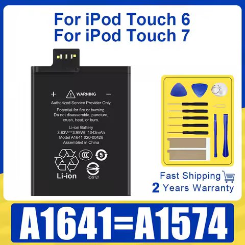 A1641 A1574 1043mAh Replacement Battery For iPod Touch 6 7 Gen 6th 7th iTouch6 Generation 6 6G 7 7G Bateria Accumulator
