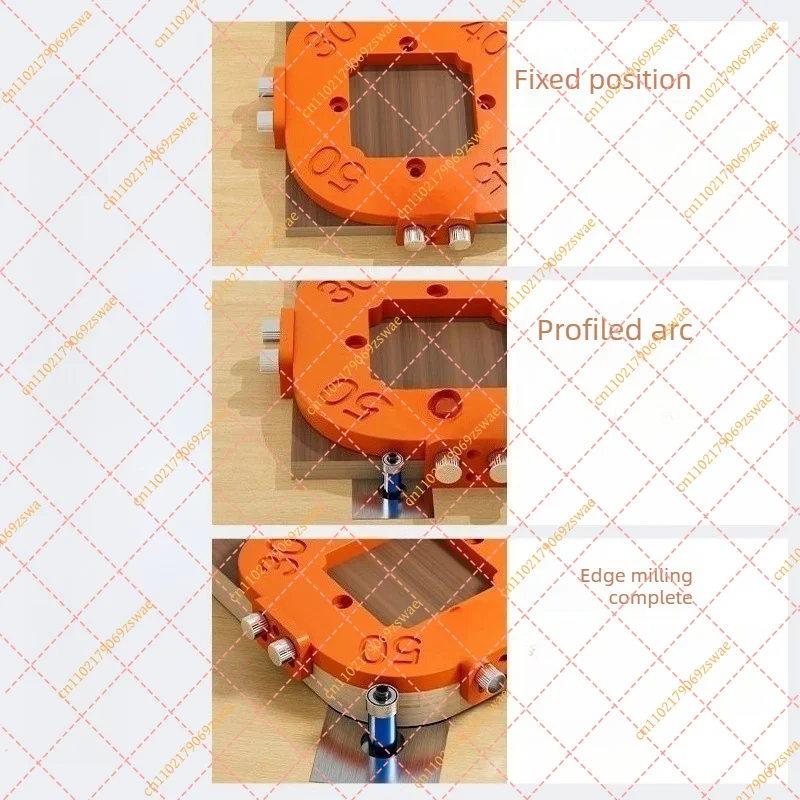 Rounded corner positioning abrasives Woodworking arc precision cutting tools Artifacts Trimming chamfers