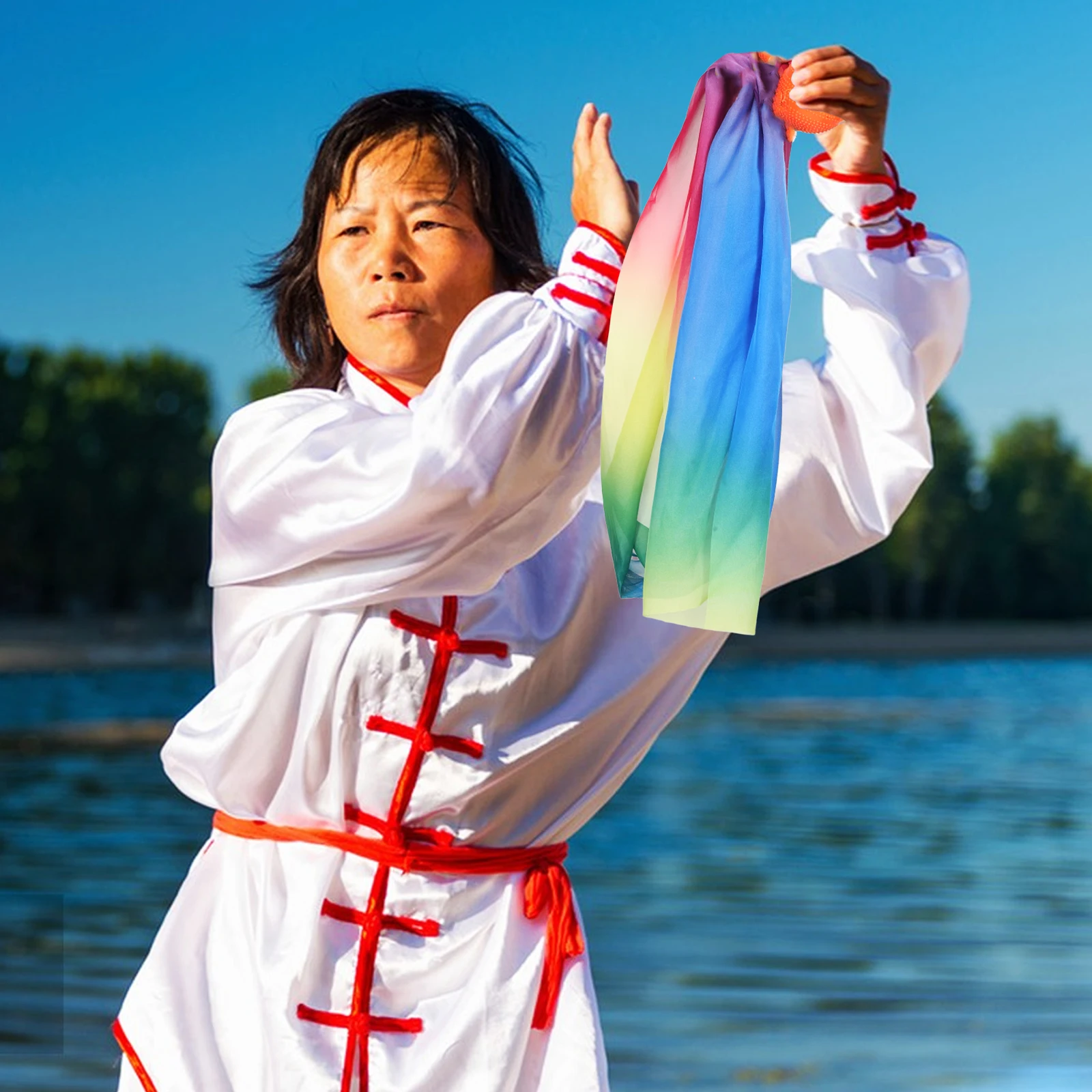 

Cloth Soft Exercise For Tai Chi Exercise Accessory Tai Chi Training Portable Streamer Ball Gym Ribbon