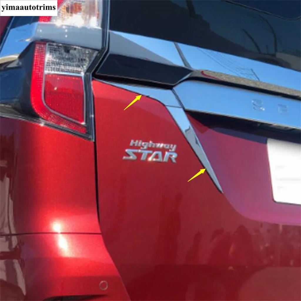 

Rear Tail Lights Lamps Eyebrow Eyelid Strip Decoration Cover Trim For Nissan Serena 2016 - 2020 ABS Chrome Exterior Accessories