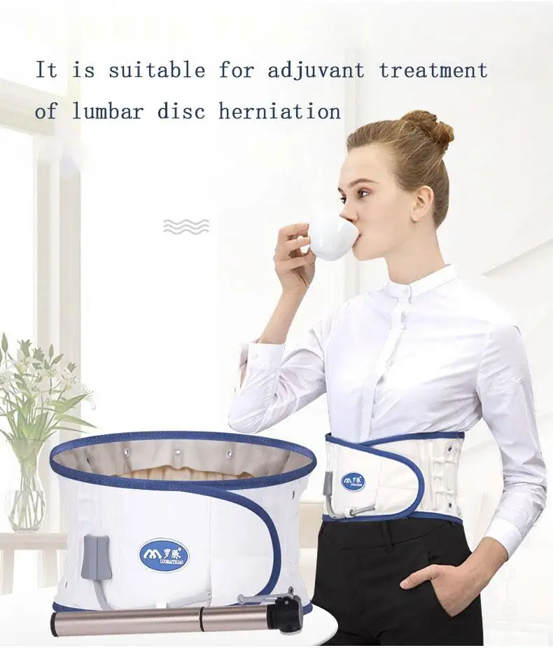 การรักษาคลินิกการออกแบบใหม่ขั้นสูงเข็มขัดดึงเอวสําหรับการบรรเทาอาการปวดเอวใช้ในบ้าน