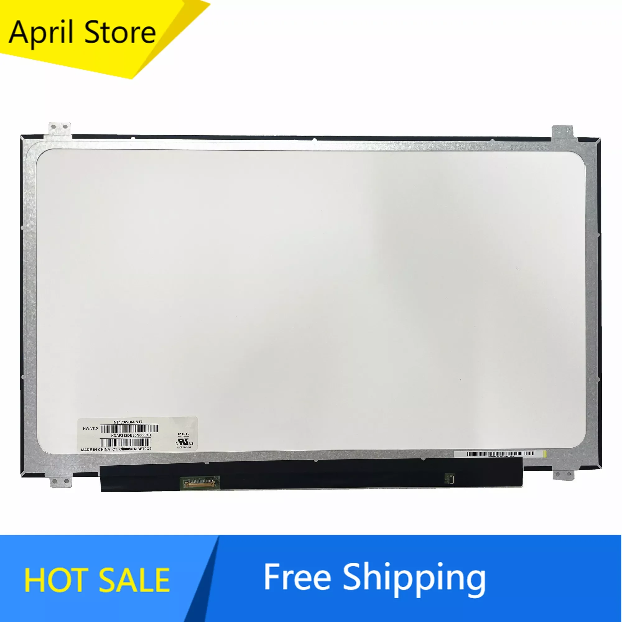 

NT173WDM-N17 NT173WDM N17 17.3" Laptop LCD Screen Panel Matrix 1600*900 EDP 30 Pins