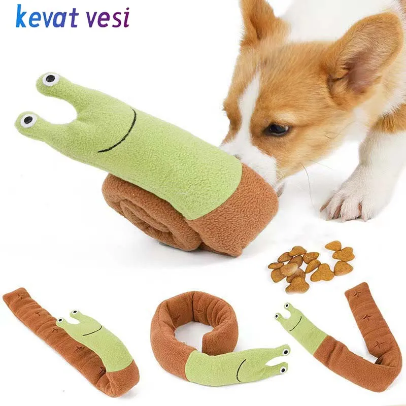 

Dog Squeak Toys Plush Pet Sniffing Snails Toys Funny Puppy Teeth Cleaning Training Interactive Toy Dog Puzzle Toy Pet Supplies