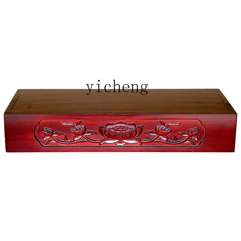 Solid Wood Buddha Shrine  Worship Guanyin Lotus Table Buddha Shrine Altar Pedestal of Buddha Heightening Pad