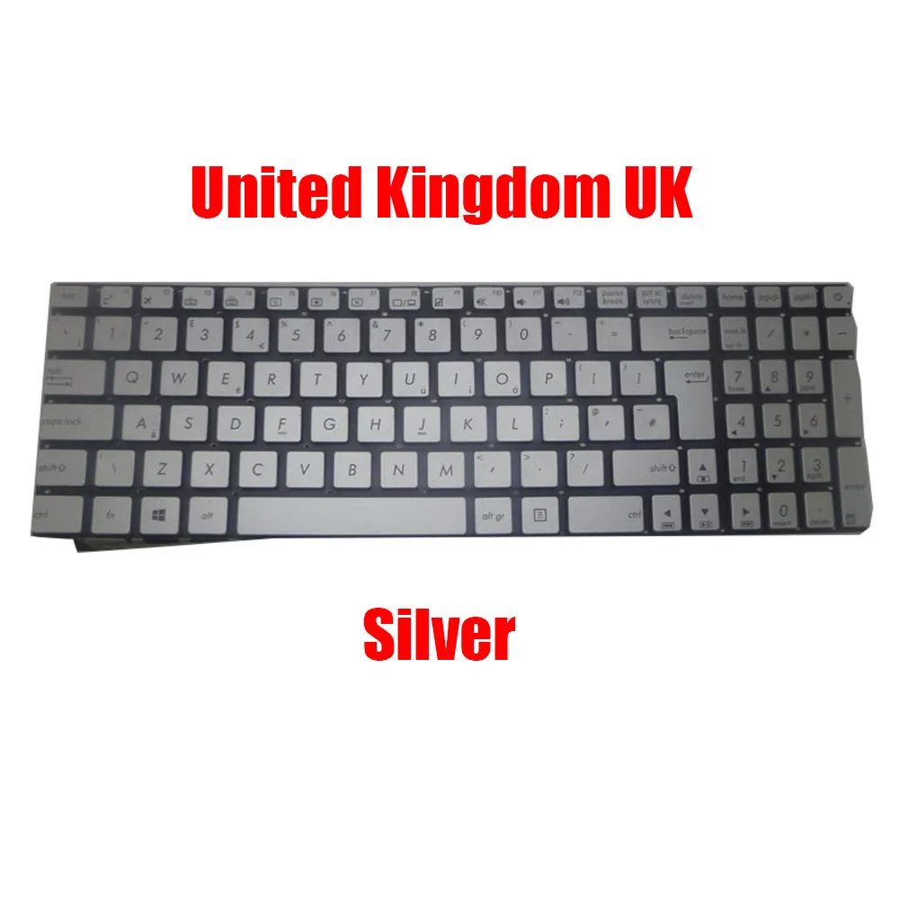 UK Keyboard For ASUS R555 R555J R555JB R555JX R555JW R555JQ R555Z R555ZU Without Backlit Black\Silver