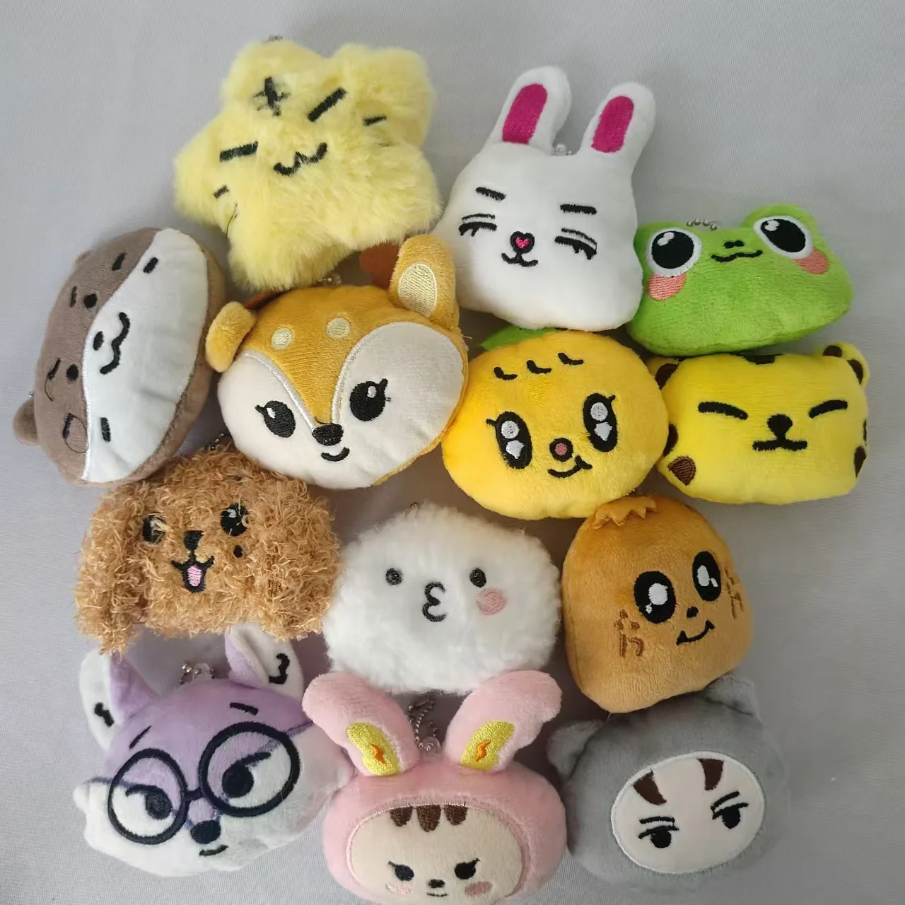 Kpop 17 Doll Plush Toy Pendant 10Cm Bag Pendant Fan Gift Jeonghan Joshua Jun Wonwoo Hoshi Animal Face Keychain