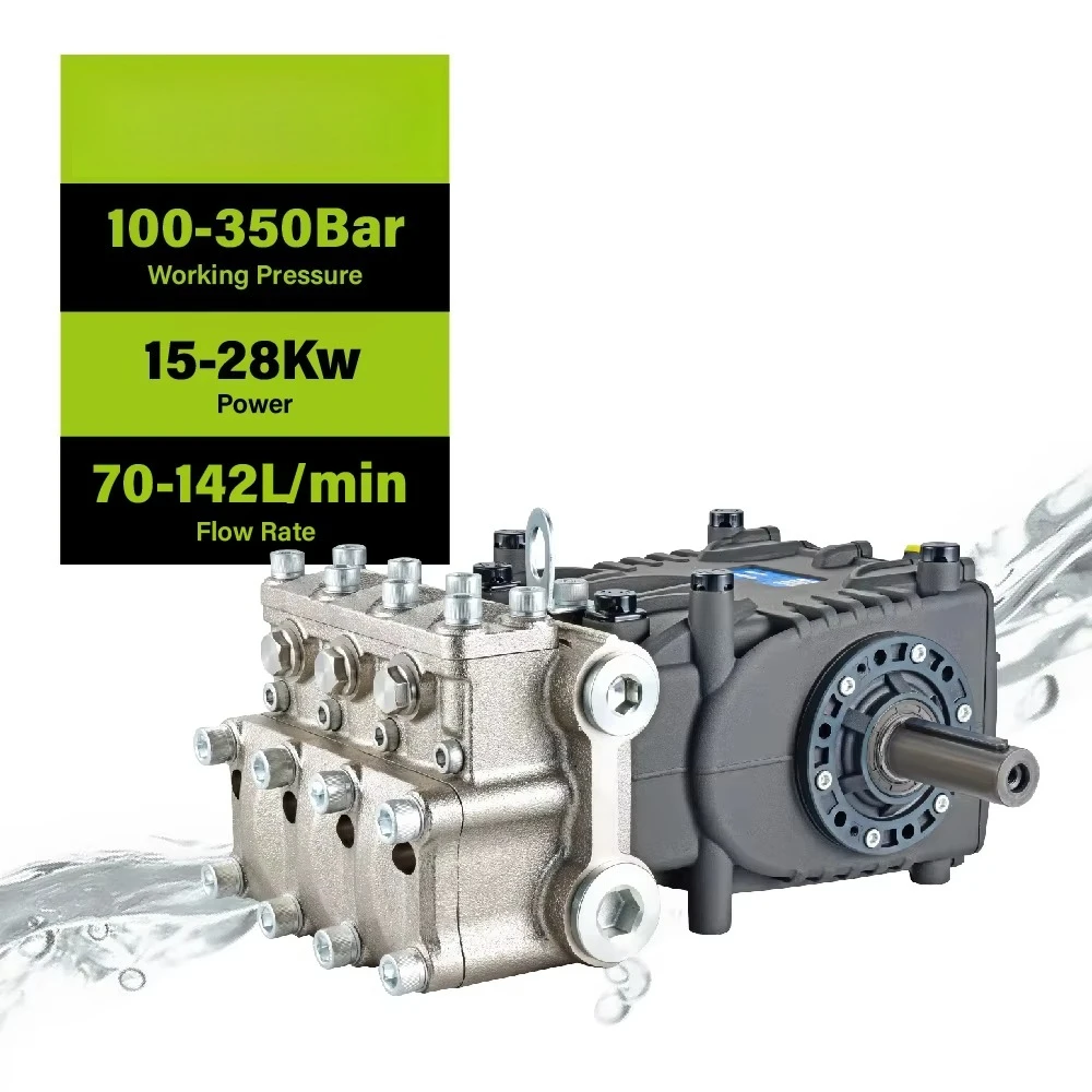 LICHIMA Cold Water Cleaning Machine High Pressure 100Bar 200Bar 2900Psi Electric Triplex Plunger Pump