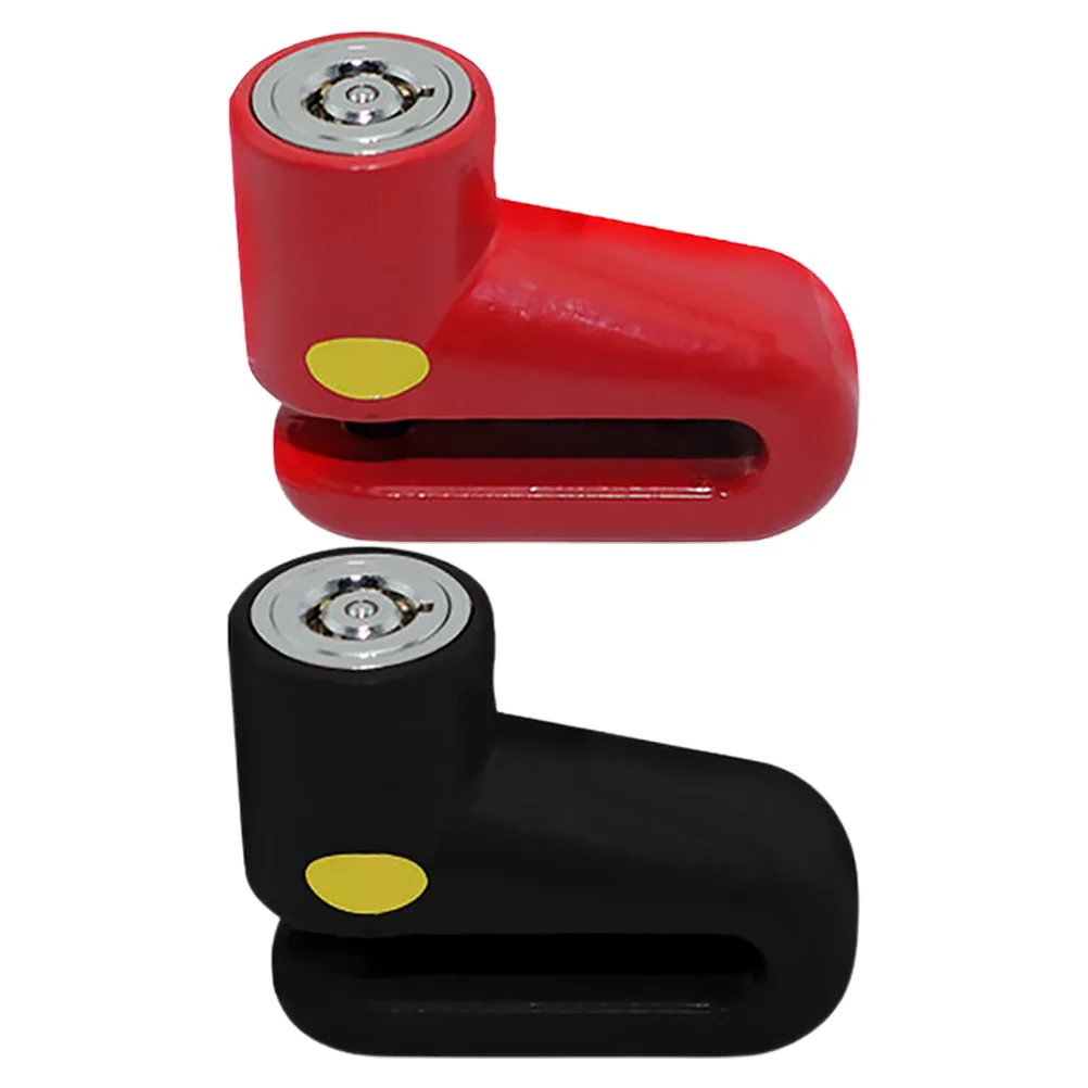 

2Pcs Mini Disc Brake Lock Motorcycle Security Heavy Duty Wheel Lock Compact Bicycle Scooter Anti Theft Bike Accessories