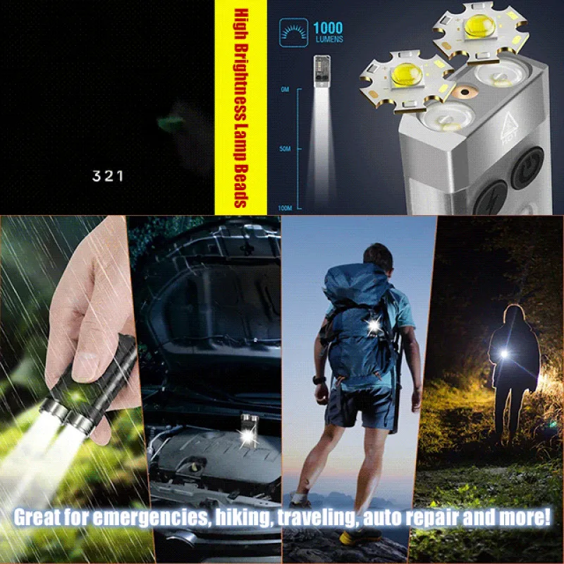 

Laser Flashlight Mini Portable Tail Magnetic Lighting Function