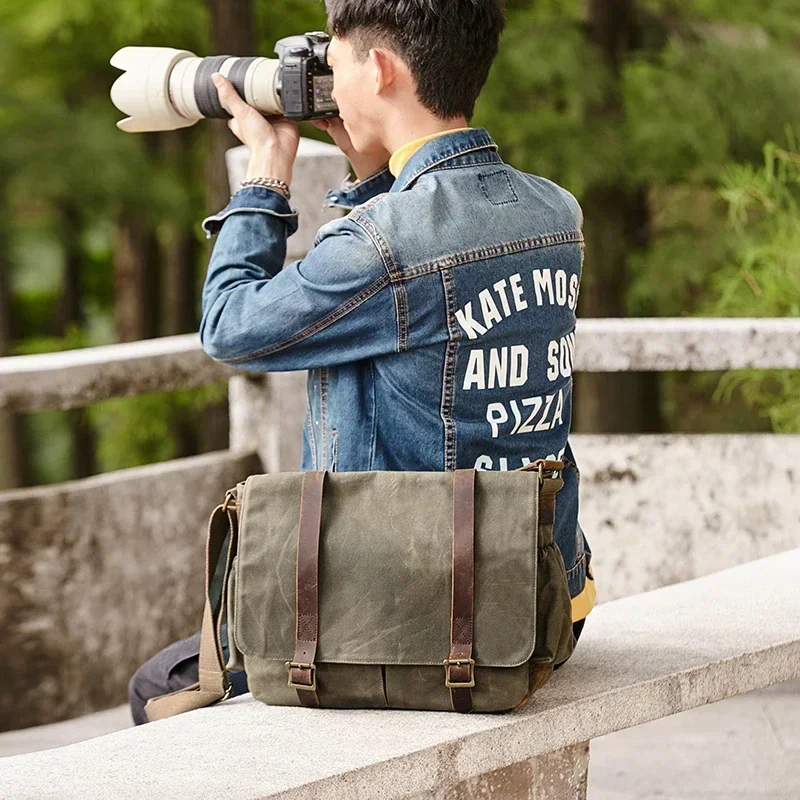 Latest 2024 model Versatile Messenger Bags Waterproof Mens DSLR SLR Camera Shoulder Bag for Photographer