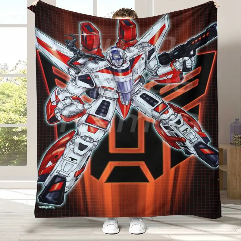 Vintage Autobots Transformers Optimus Prime Flannel Throw Blanket,Cozy Warm Blanket for Bed,Sofa,Living Room,Camping,Home Decor