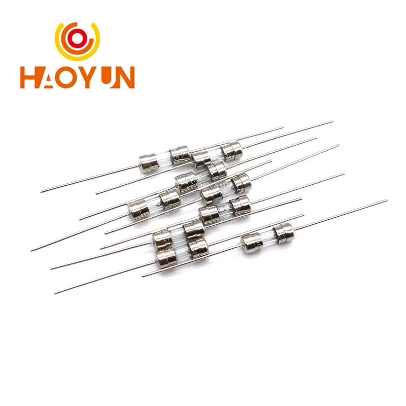 【10PCS】 3.6*10mm Glass fuse Fast/Slow blow 250V 0.5A 1A 2A 3A 3.15A 4A 5A 6.3A 10A 15A 20A with legs F/T type 3.6x10