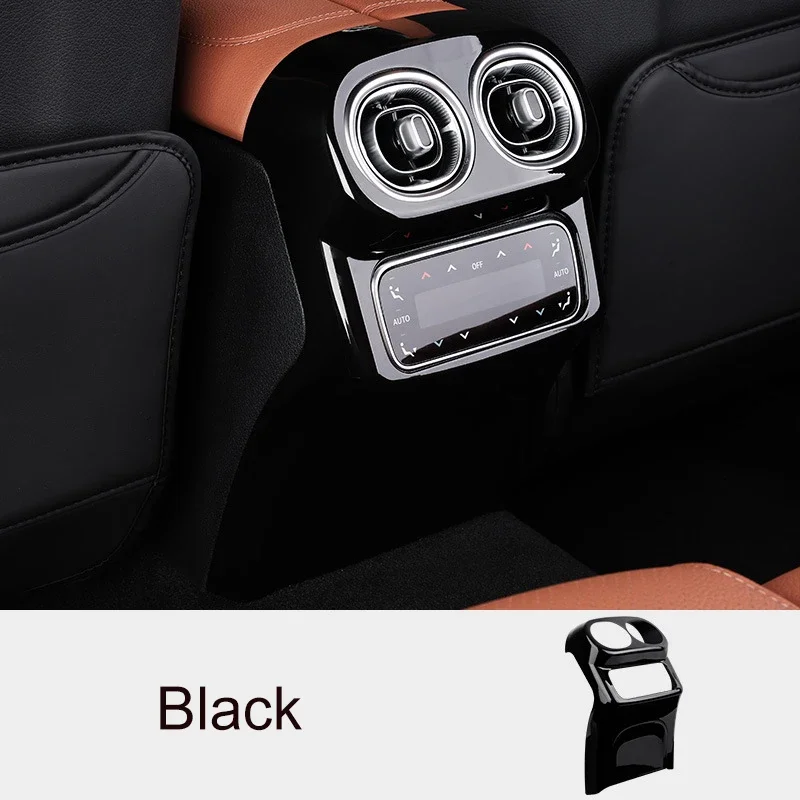 Car Rear Anti-Kick Panel Air Conditioner Outlet Vent Cover Trim For Mercedes Benz GLC Class X254 2023 2024 Accessories