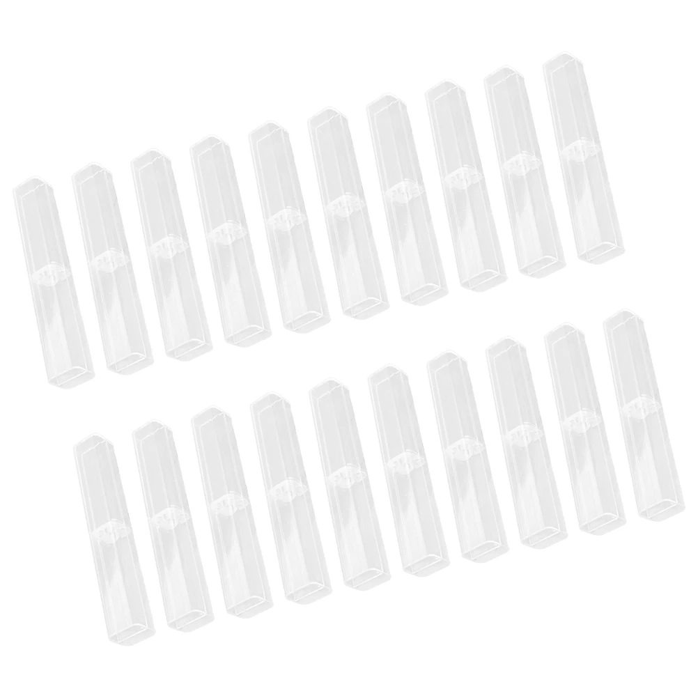 

20Pcs PVC Pen Box Empty Gift Boxes Clear Display Case Small Pencil Container Pen Storage Solution Transparent Design