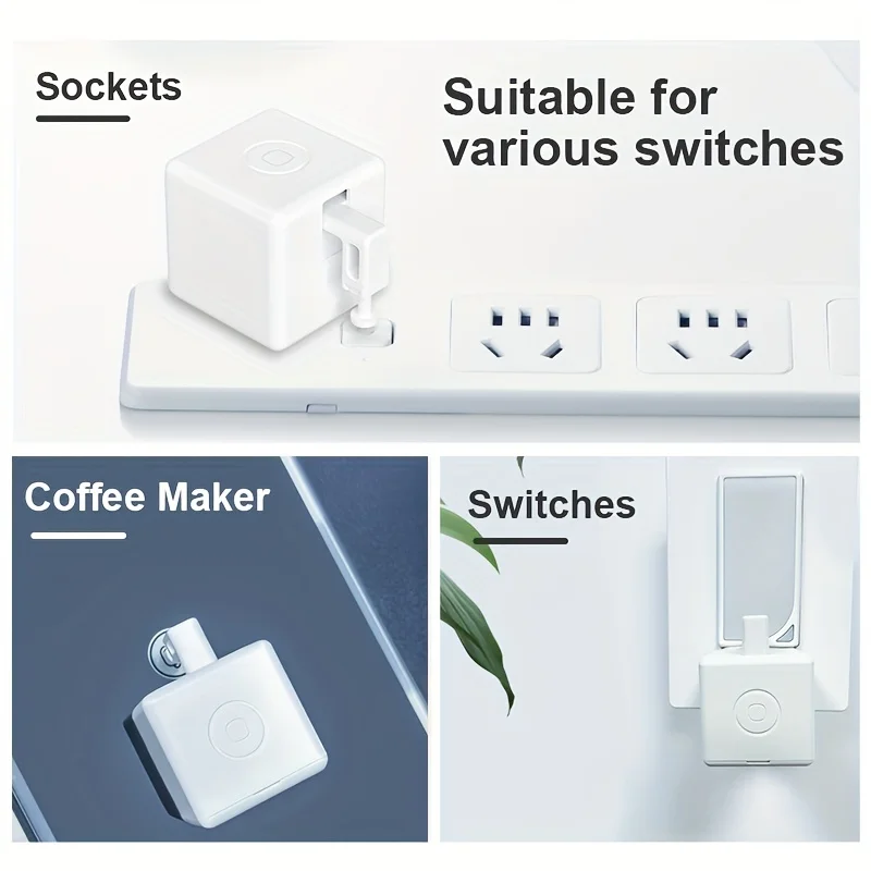 Tuya Zigbee Smart Fingerbot Plus Switch Button Pusher Touch Mode Fingerbot Smart Life App Voice Control Alexa Google Home Alice