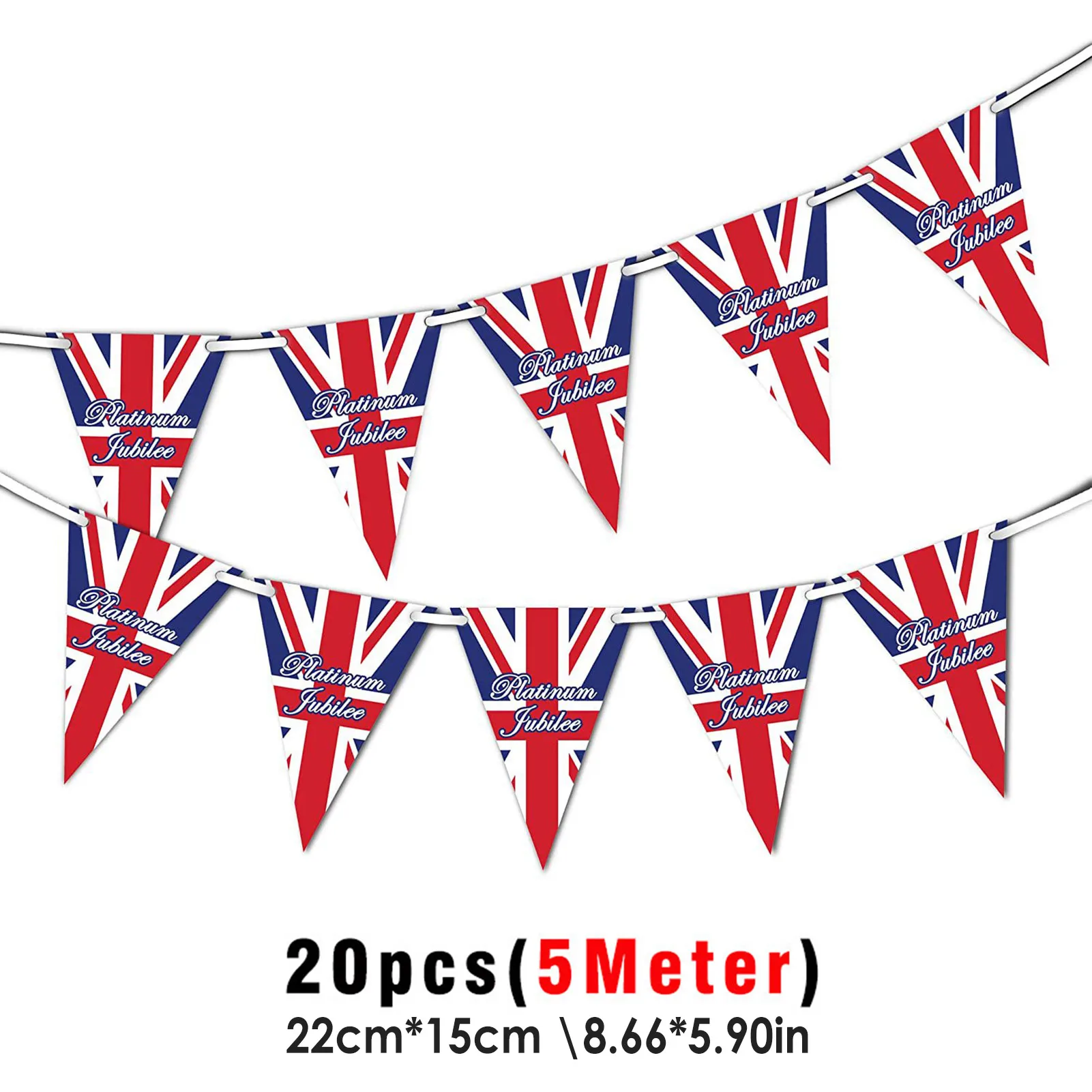 Queens Jubilee Flag Union Jack 70 Years Queen Platinums Jubilee 2022 Full Flag Patriotic UK United Kingdom Themed Bunting Banner