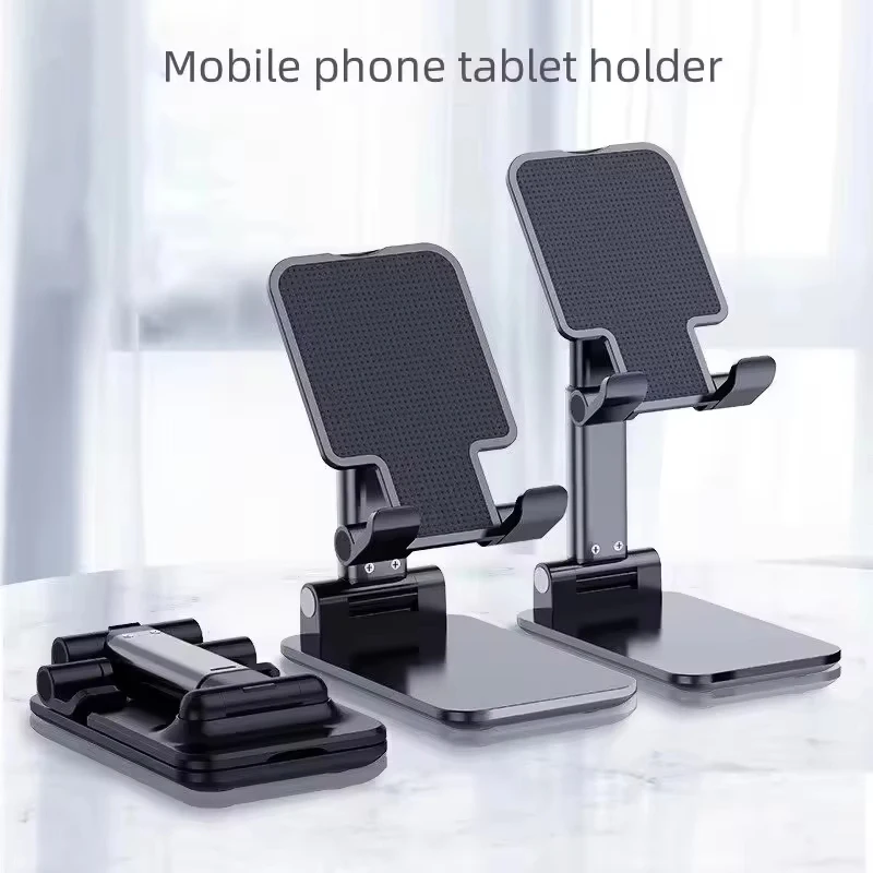 Foldable Metal Desktop Mobile Phones Stand For iPad iPhone 16 Huawei Smartphones Support Tablet Desk Cell Phones Holder Bracket