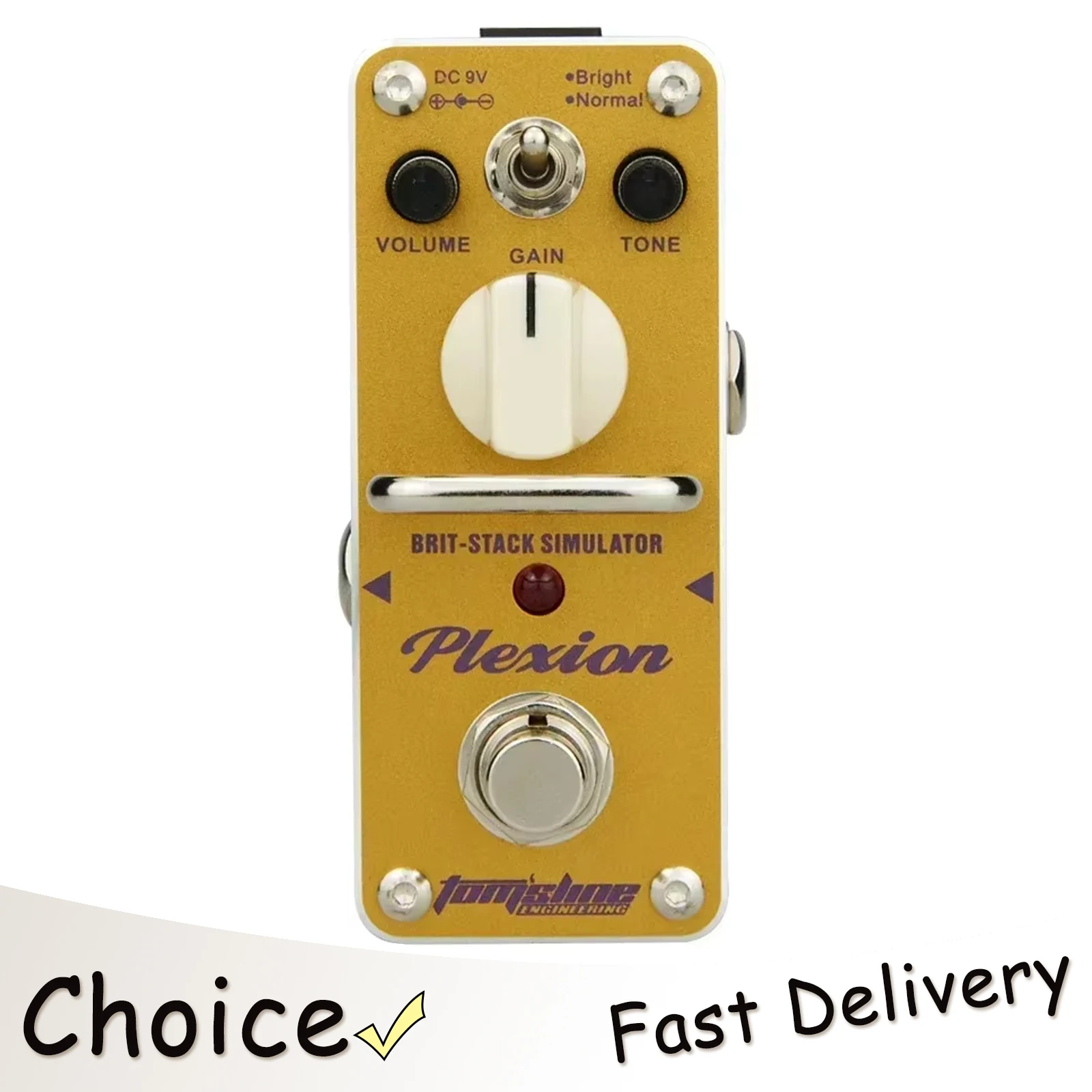 

AROMA Plexion Electric Guitar Pedal Effect Plexion Brit-stack Simulator Effect True Bypass Pedal APN-3 Guitar Accessories & Part