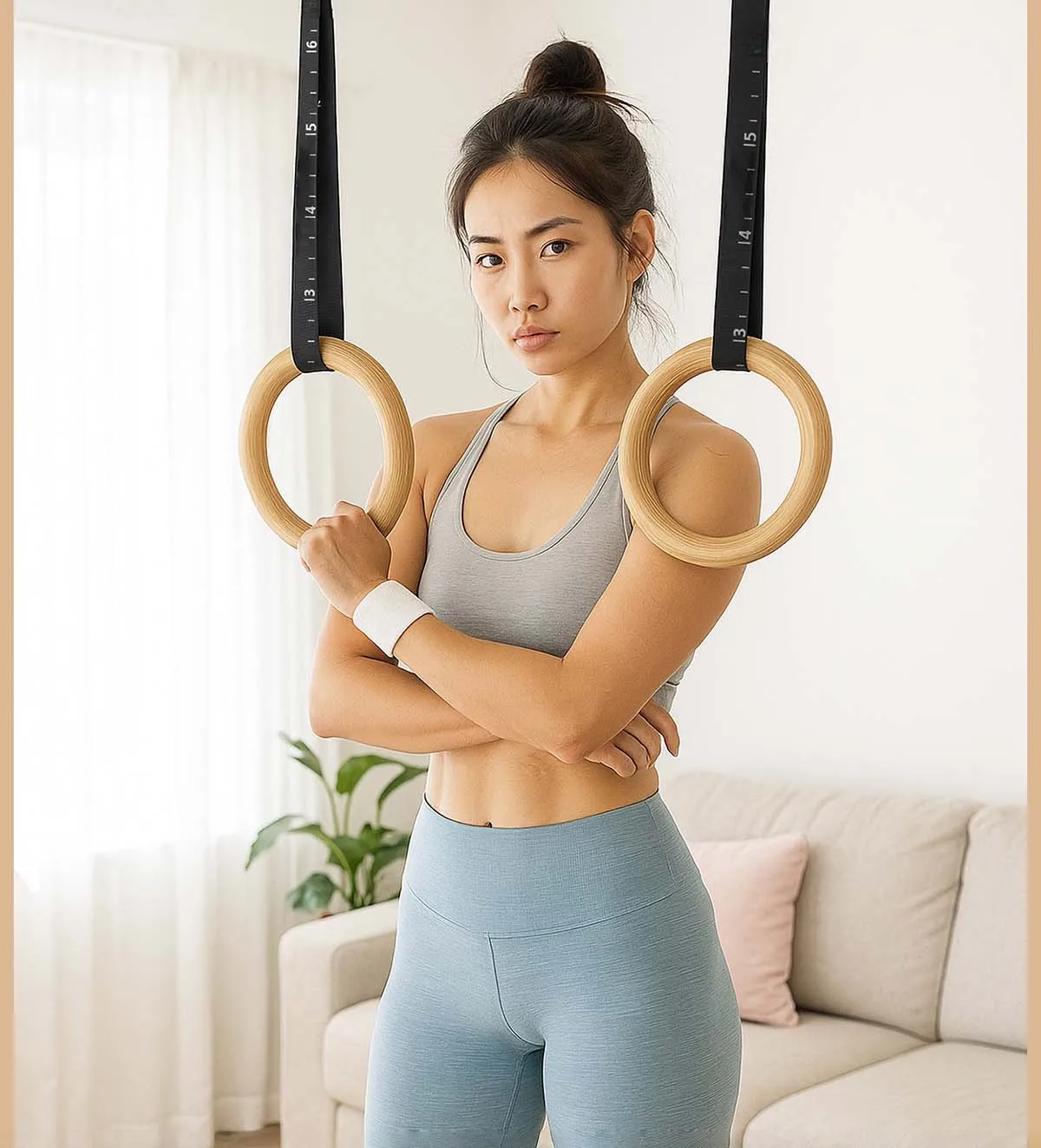 Adjustable Wood Gymnastics Rin - Gymnastic Ring Wood ulasan dan harga