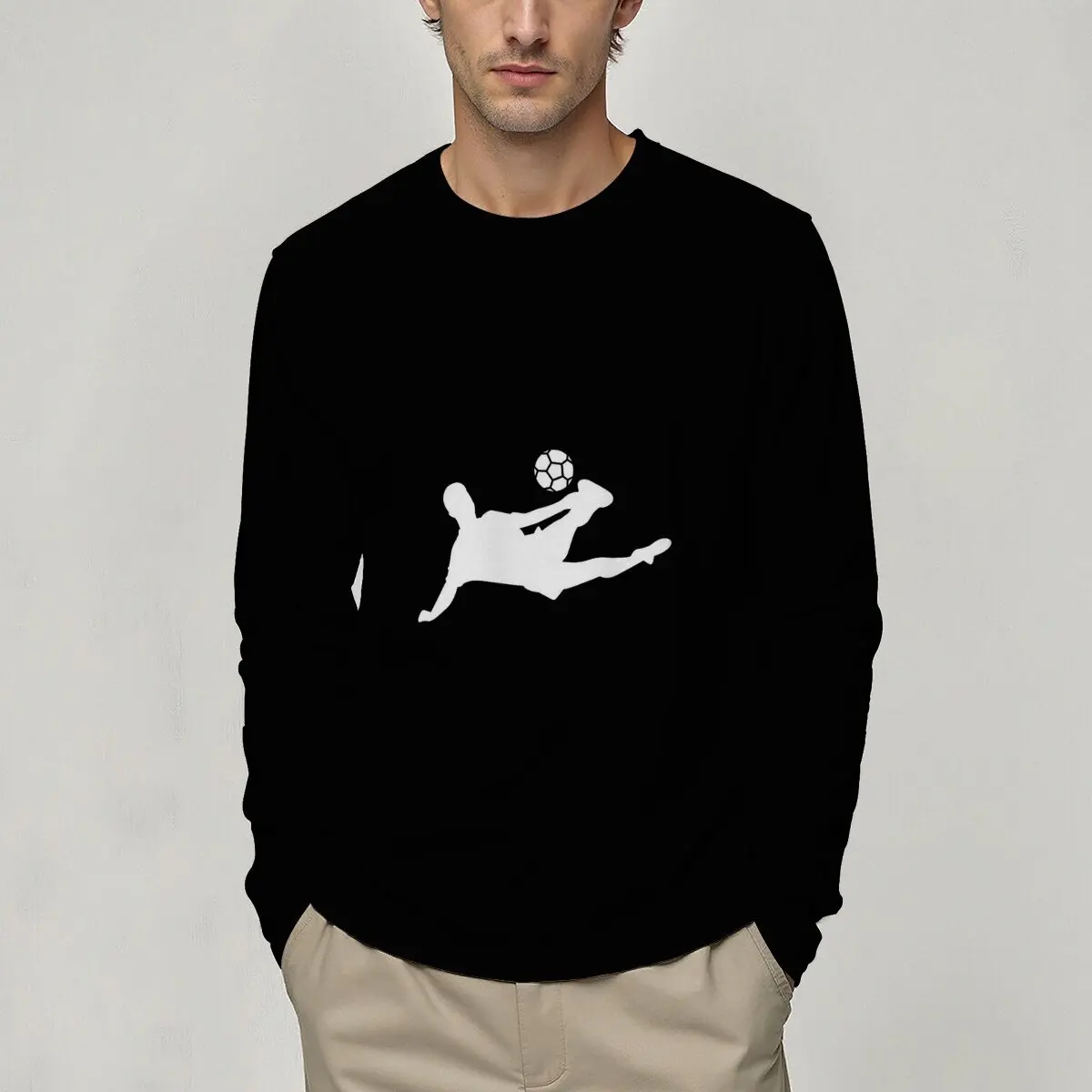

New Football-Themed Crew Neck Long-SleeveT-Shirts,Featuring a Classic Cut,Combining Comfort and Sportiness,Ideal for Outdoor