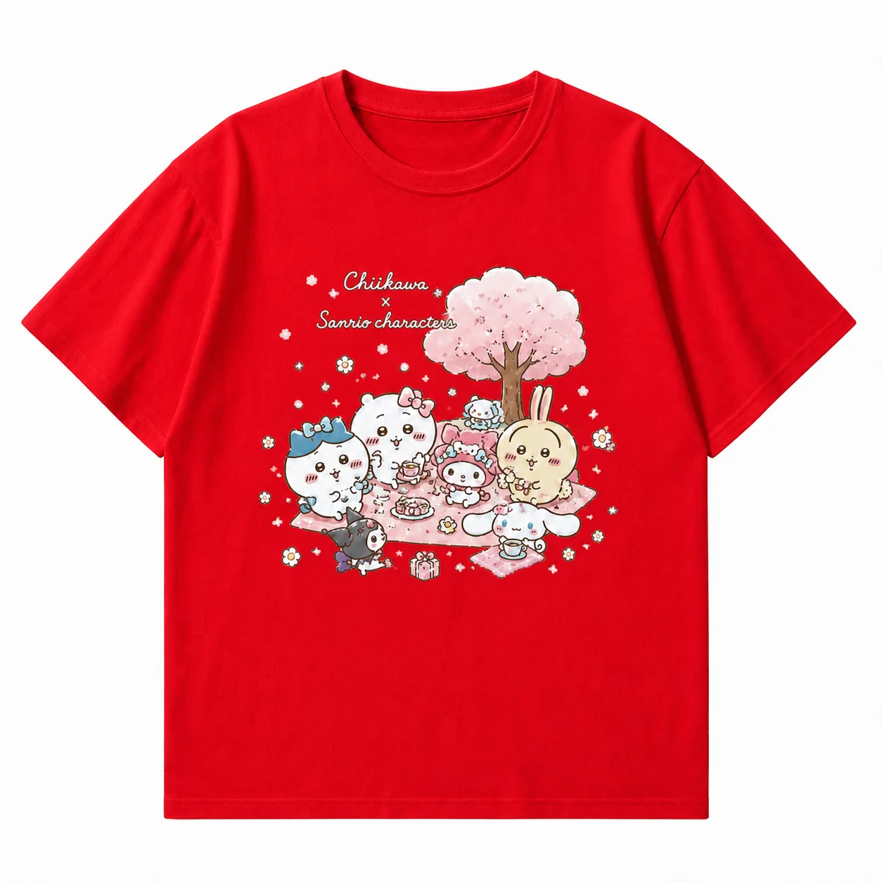 2026 Chiikawa DRINKING LICENSE Sommer Eltern-Kind Reines Baumwoll-T-Shirt Bequem, Atmungsaktiv, Hochwertig Ins Y2k – Detail 7
