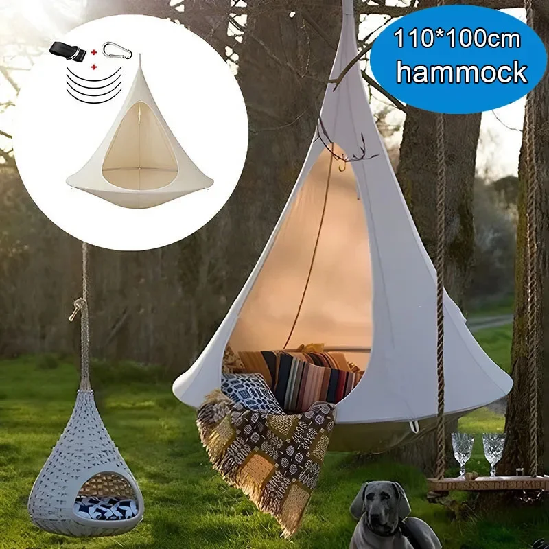 

Customizable Outdoor Waterproof hammock Double Cacoon Hanging Chair