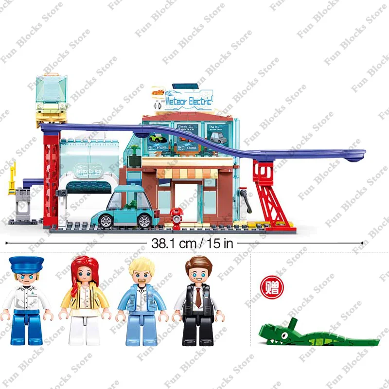 City Railway Station High speed Railway Station Model Set Building Blocks Sluban New Product Bricks Children's Puzzle Toys Gifts