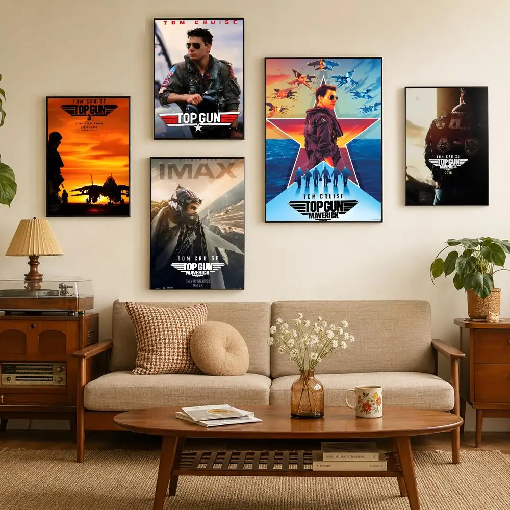 Top Gun M-maverick Poster Self-adhesive Waterproof Paper Stickers For Wall Decoration In Bedrooms And Bar Rooms