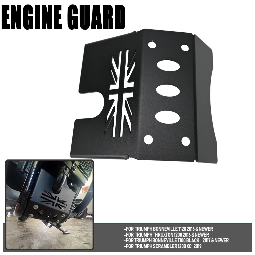 

For Triumph Bonneville Thruxton Street Twin Motorcycle Engine Chassis Under Guard Skid Plate Protector Engine Protection Cover