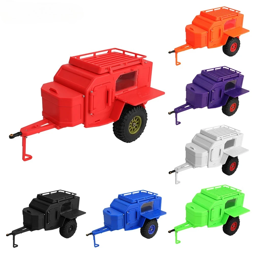 1PC DIY Off-Road Camping Trailer Plastic Decoration Scale Accessory for 1/18 1/24 SCX24 TRX4M RC Crawler Upgrade