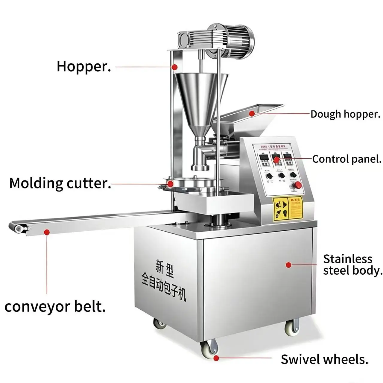 Automatic Soup Baozi Forming Paus Pack Pau Momo Stuffed Bun Making Machine Soupbun Momo Making Machine