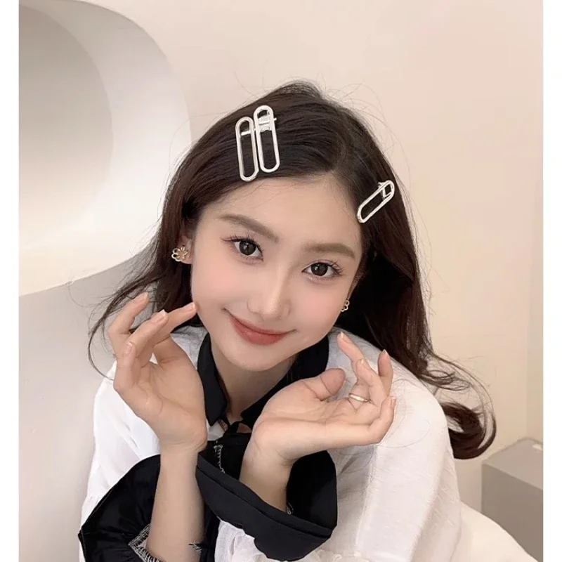 3pcs/set Star Silver Color Metal Hair Clip Alligator Clip 2023 Women Girls Headwear Versatile Duckbill Clip Accessories 집게핀 헤어핀