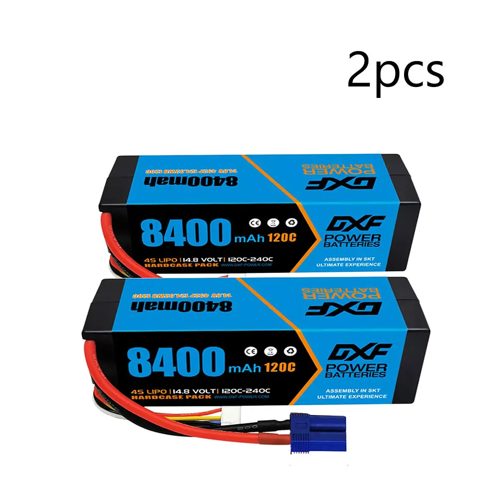 DXF 4S Lipo Batterij Grafeen 14.8V 15.2V 6500mAh 8000mAh 8400mAh 9200mAh 5mm 100C 120C 130C 140C voor 1/8 Buggy Truggy Auto Racing