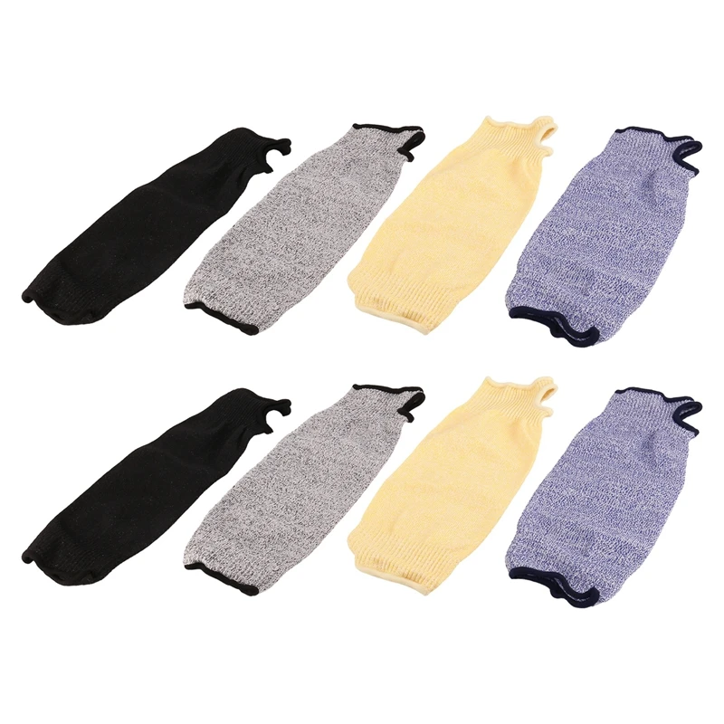 4Pair Cut And Burn Resistant Sleeves Arm Protection Sleeves Forearm Protectors For Thin Skin And Bruising Cuff Open 35Cm