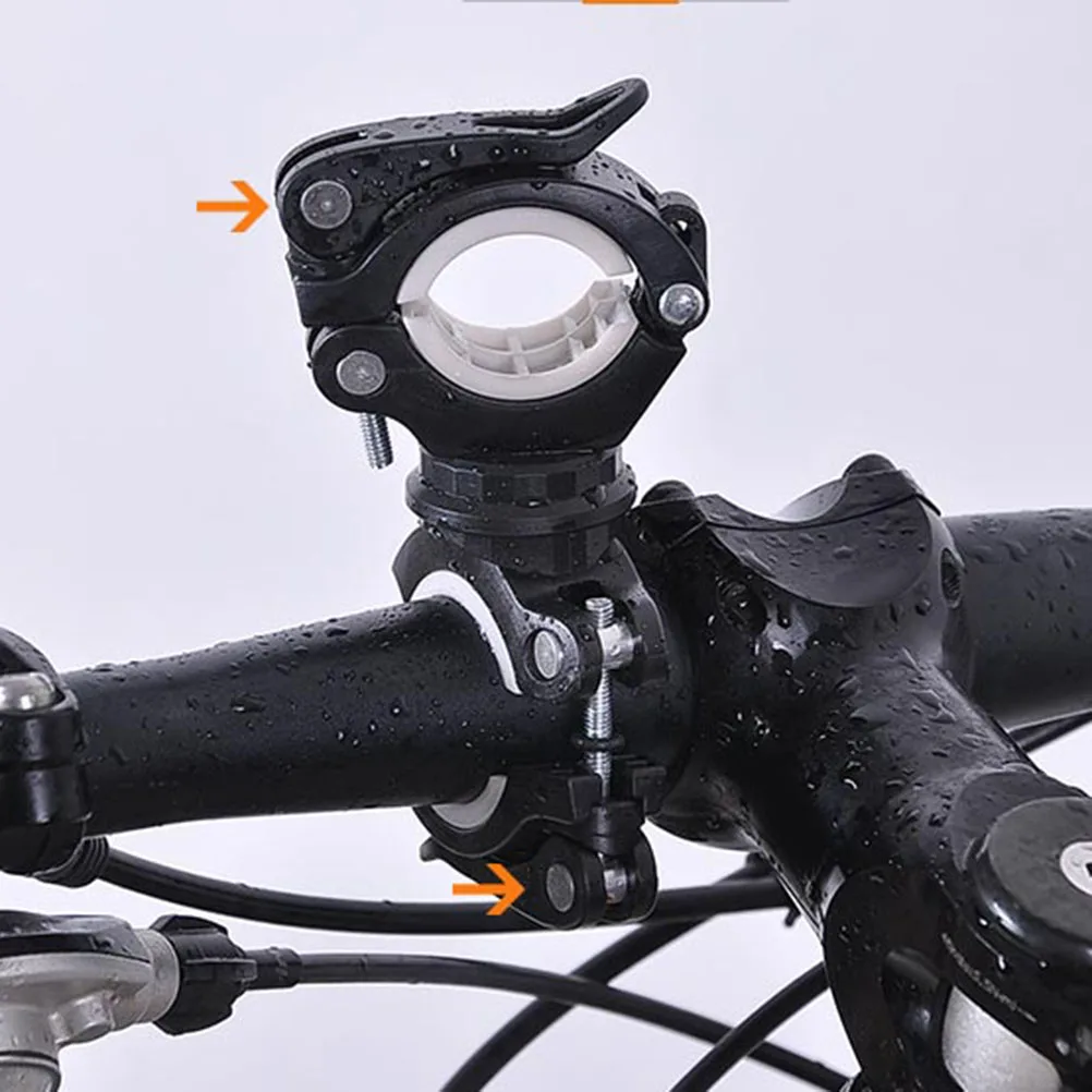 

360 Degree Light Holder Fixing Bracket Bike Clip Flashlight Mounting Clamp Handlebar