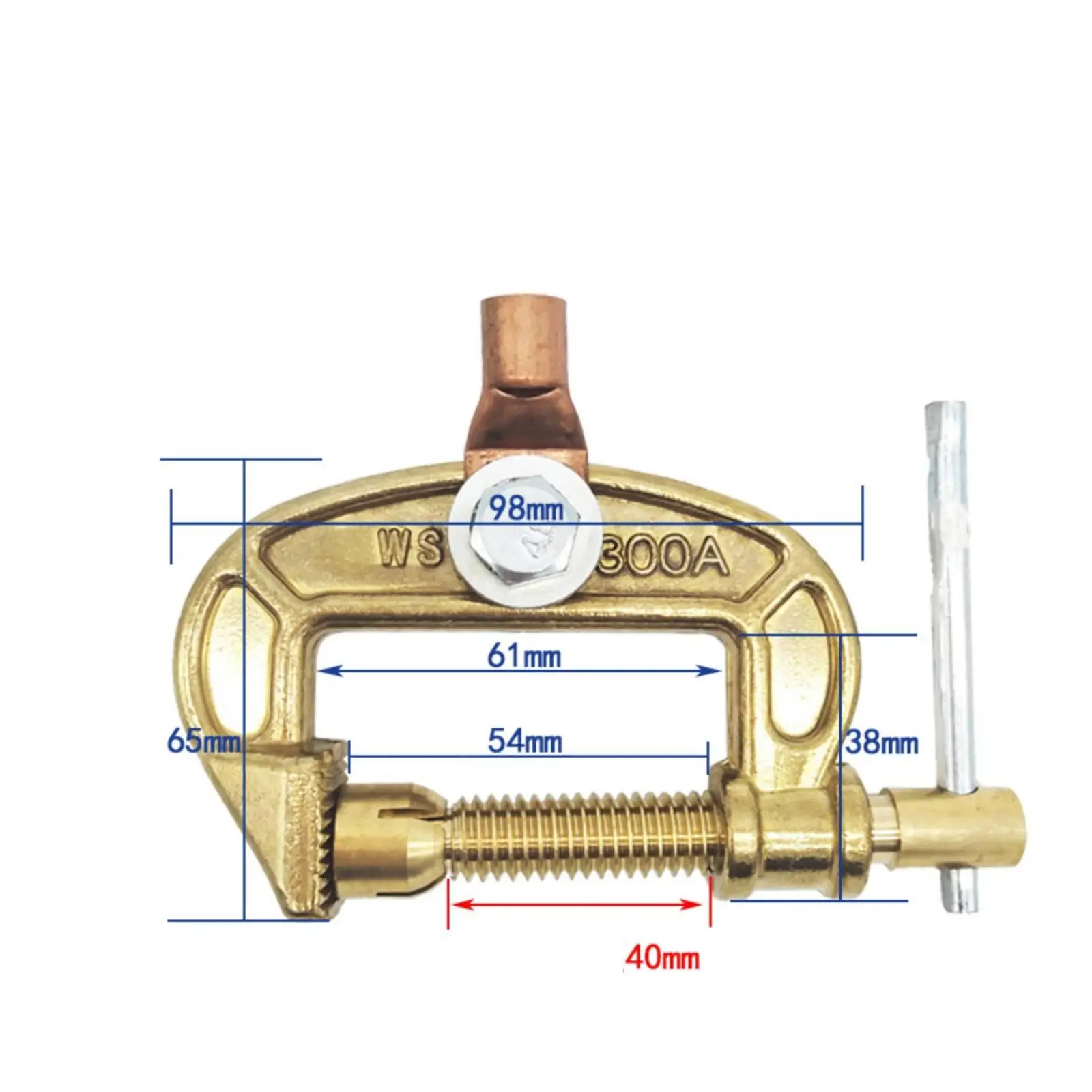 Joining Ground Clamp High Conductivity Joining Grounding Clamp Corrosion-Resistant Stable for Welders, Repair Jobs