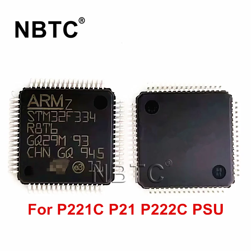 New original STM32F3 STM32F334R8T6 Microcontroller IC MCU 32BIT 64KB FLASH 64LQFP for P221C P21 P222C PSU Power Supply