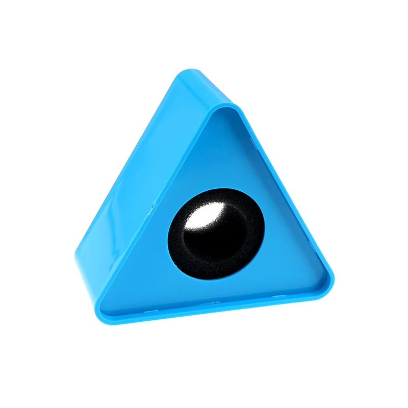 Micrófono duradero para entrevista, estación con logotipo triangular, plástico ABS, forma triangular