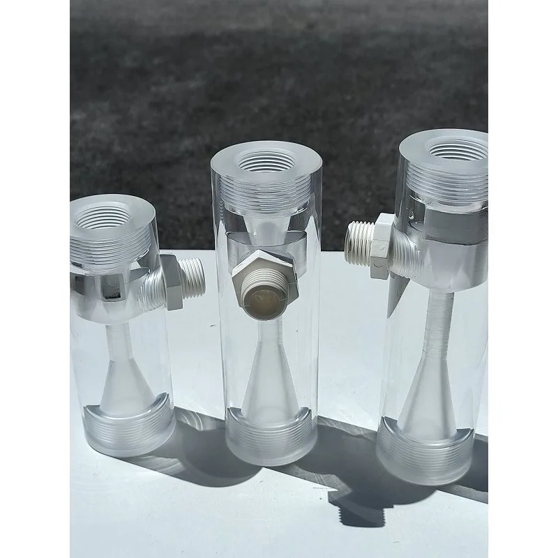 YJW Type Corrosion-resistant Water Jet Ejector DN15/20/40 Transparent Glass Venturi Air-water Mixing Fertilizer Injector