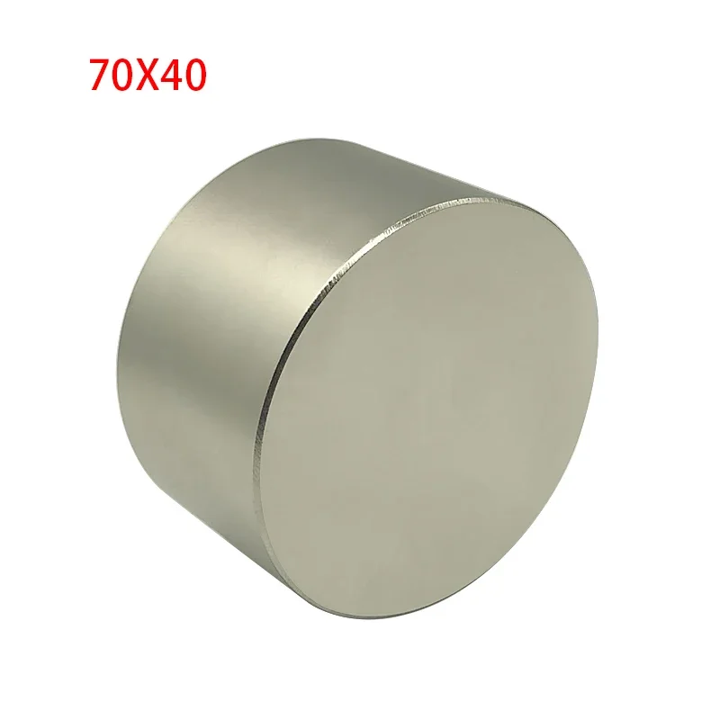 

1pc Neodymium Magnet Super Strong Permanent Magnets Big Round Magnet N35/N52 70x40mm Strong Powerful Rare Earth Magnets