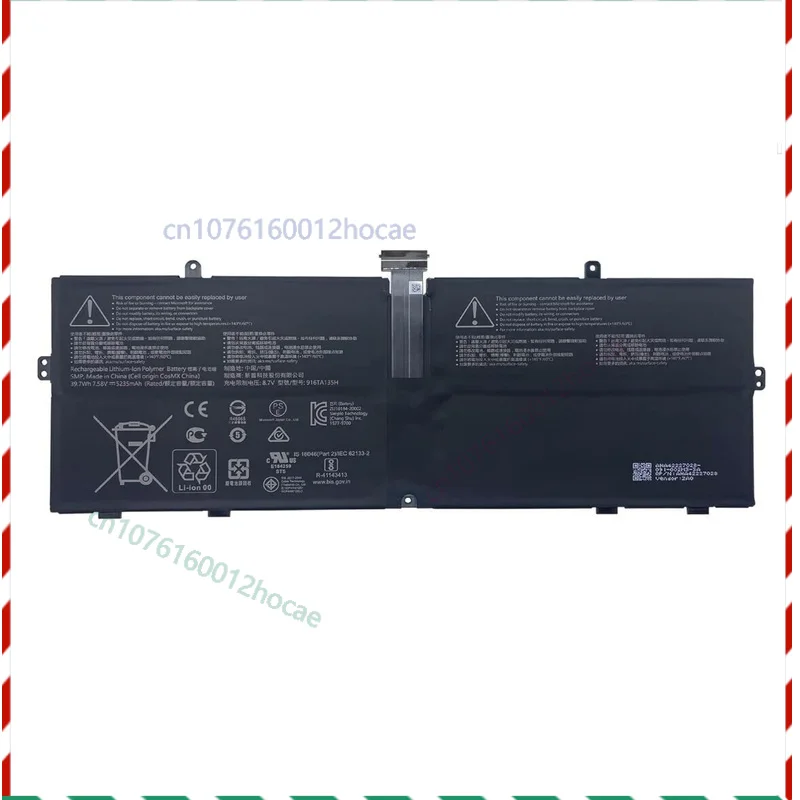 

New Battery 916TA135H DYNZ02 For Microsoft Surface Laptop Go 12.4" Model 1943 Fast ship