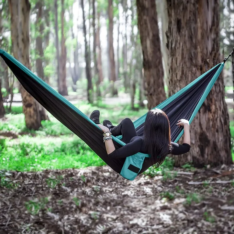 Single Double Outdoor Portable Ultra Light Camping Twin Hammock Adjustable Tree Belt