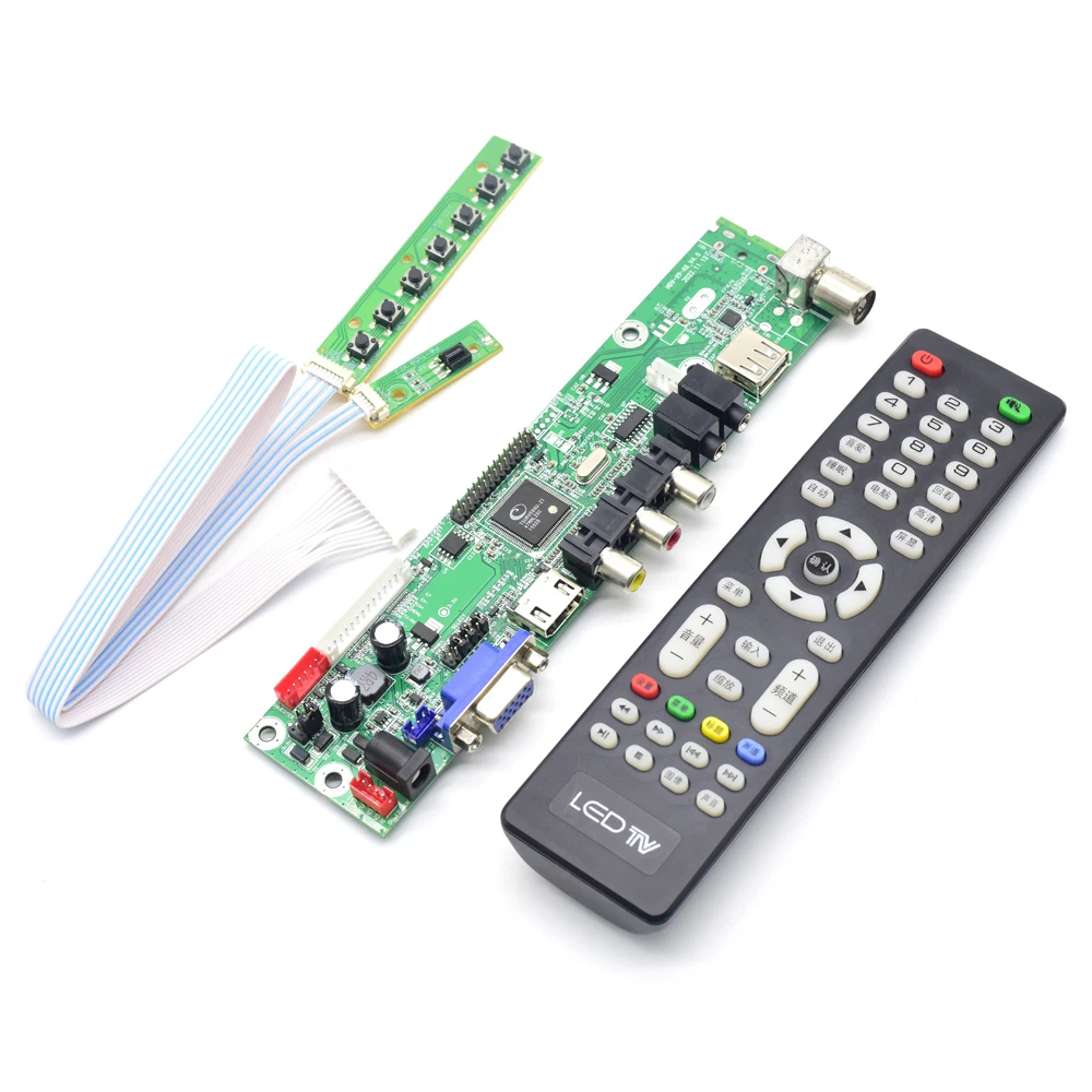 HDVX9-AS V4.5 Placa base de TV LED Universal V59 Placa controladora de TV LCD LED Universal Kits y piezas SKD