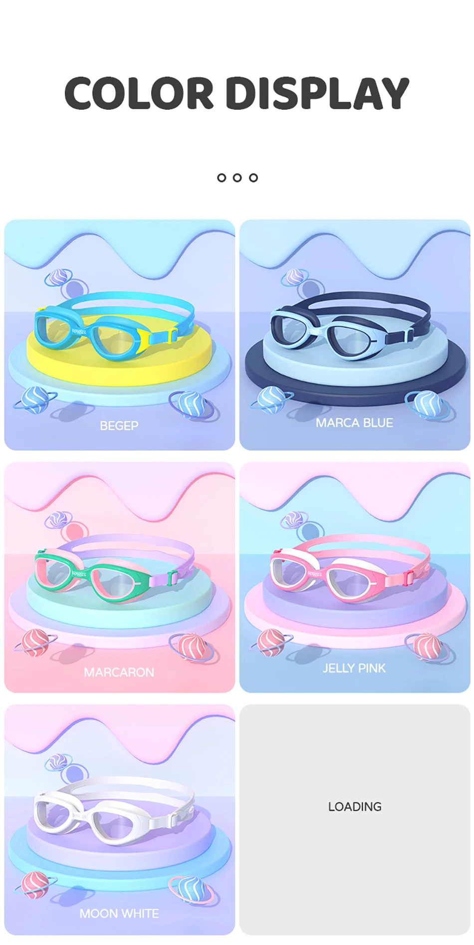 COPOZZ Bunte Schwimmbrille für Kinder, professionelle Schwimmbrille für Kinder, beschlagfrei, UV-Schutz, Wasserbrille für Jungen und Mädchen – Detail 10