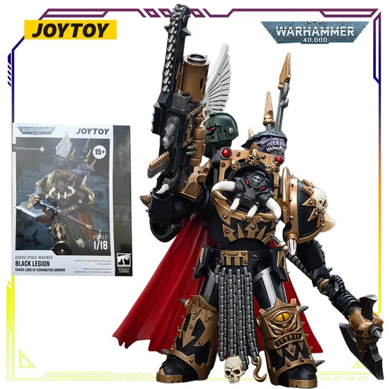Joytoy original warhammer 40k série terminator do caos forças anime figura de ação modelo brinquedos modelo colecionável presentes para meninos