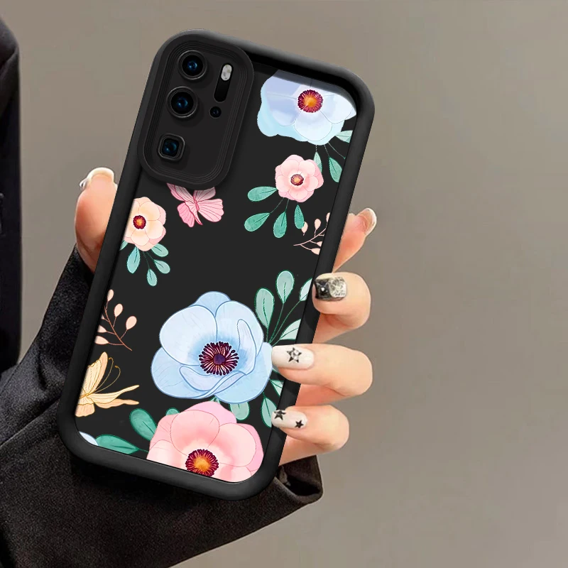 حافظة لهاتف هواوي P50 Pro P Smart Pro Y9 Prime 2019 Y7A Y9S P40 Lite 5G P30 P20 غطاء من البولي يوريثان الحراري غير اللامع