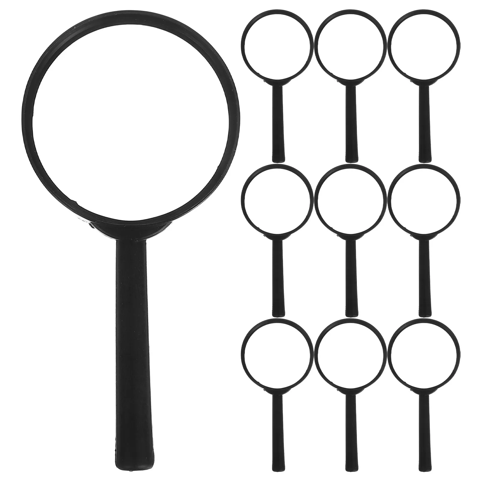 10Pcs Teaching Handheld Magnifying Glass 3X Portable Classroom Reading Outdoor Science Exploration Party Activity Observation