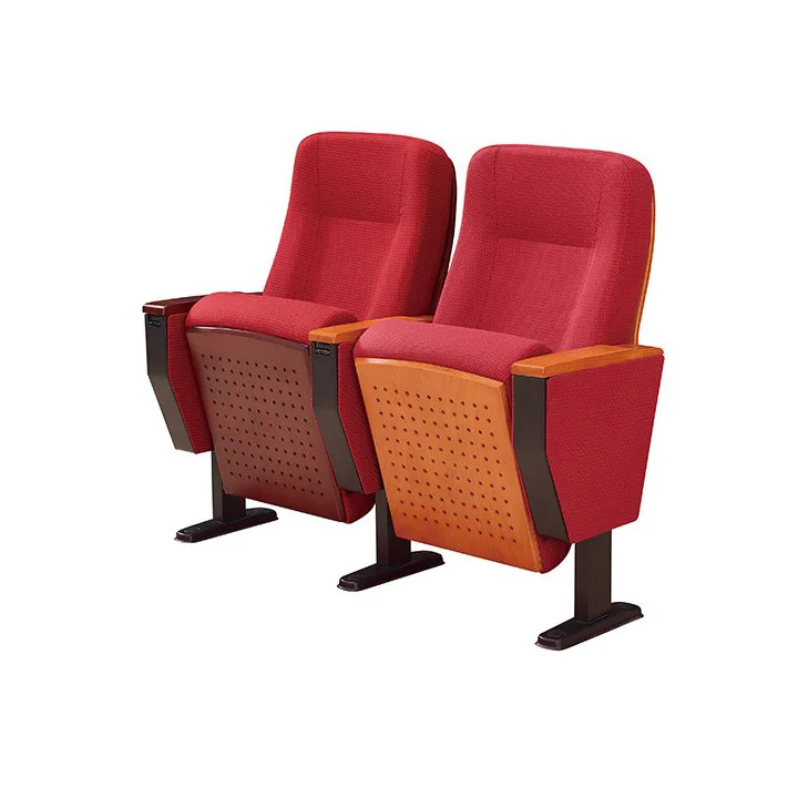 Modern Commercial Auditorium Chair Foldable Plastic Fabric Theater Furniture Church Cinema Conference Halls Home Office Hotel