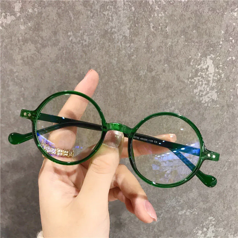 2023 Round Reading Glasses Ultralight Small Frame Presbyopic Eyeglasses Blocking Blue Light Hyperopia Eyewear +1.0..+4.0