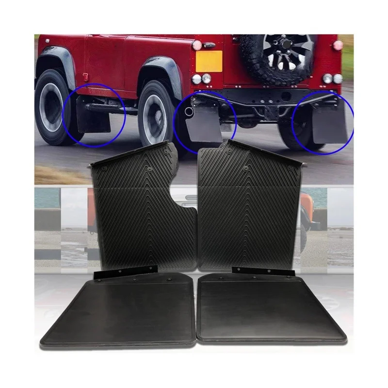 

Подходит для Land Rover Defender 90, передние и задние брызговики, черные автомобильные аксессуары